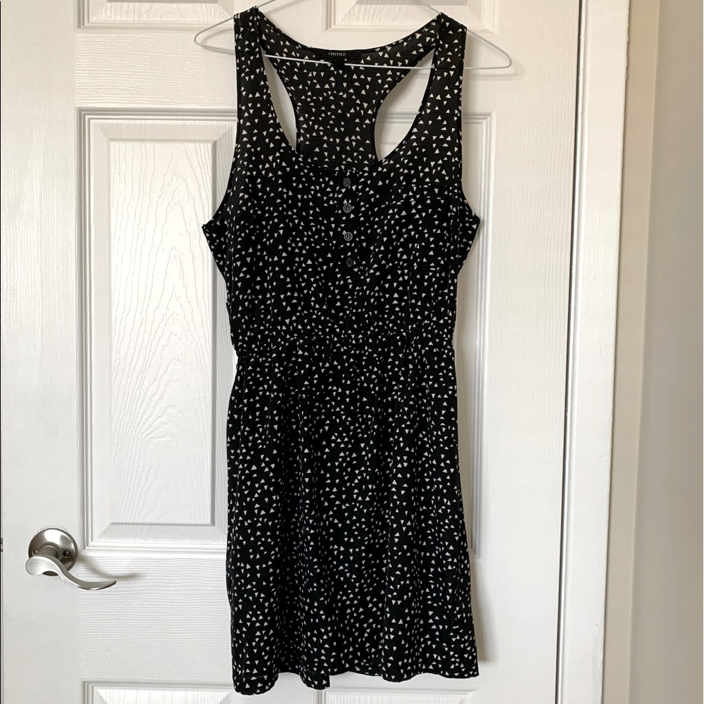Forever 21 Geometric Print Racer Back Dress